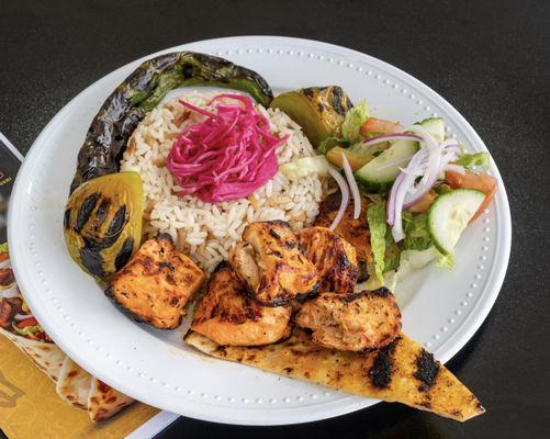 Chicken Shish Kebab Platter