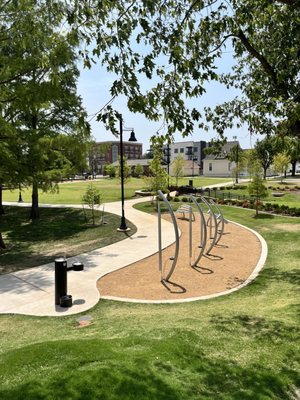 Musical area and water fountain