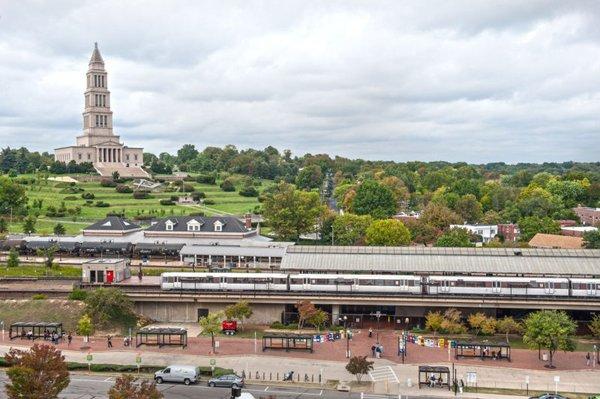 Location is across from the King Street Metro Station