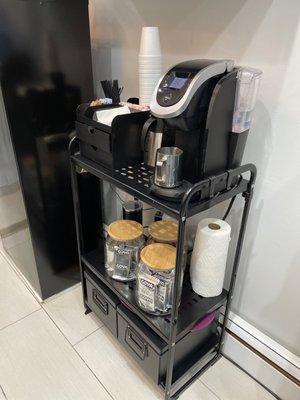 Love her coffee station !!!!