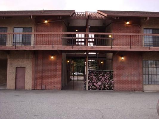 back entrance to building