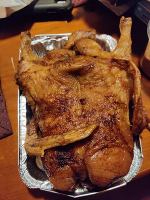 Rotisserie duck!