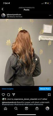 Split hair color