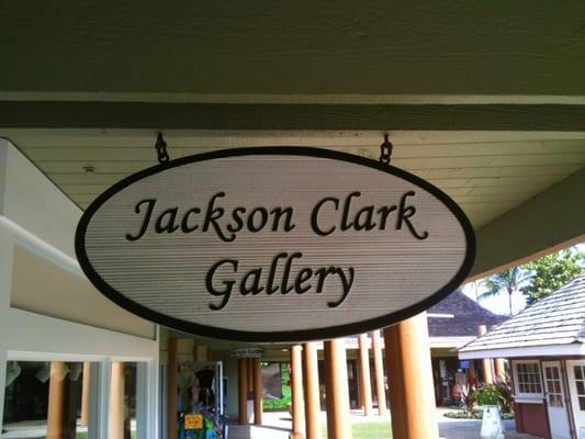 The sign above the door to the gallery.