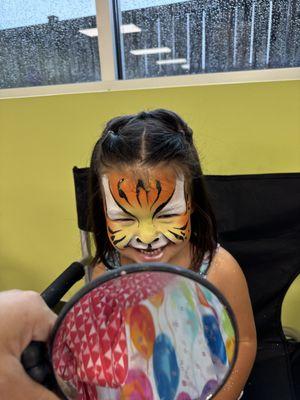 Tiger face paint