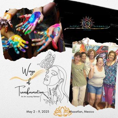 Wings of Transformation May 2-9
 artfuldreamers.com