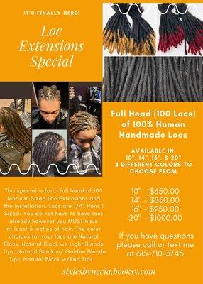 Loc Extension Special