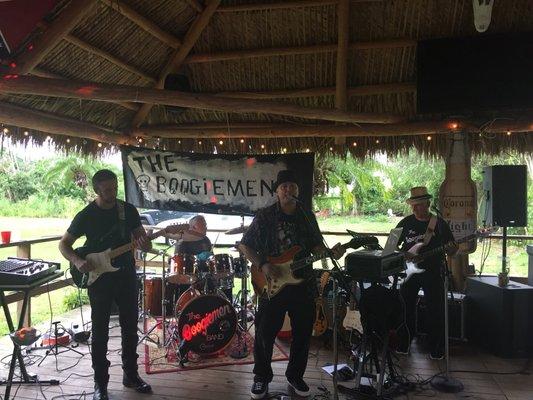 An exceptional live Music band appears frequently at Club Glades