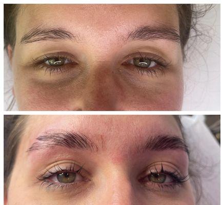 Brow wax, brow and lash tint, brow and lash lift