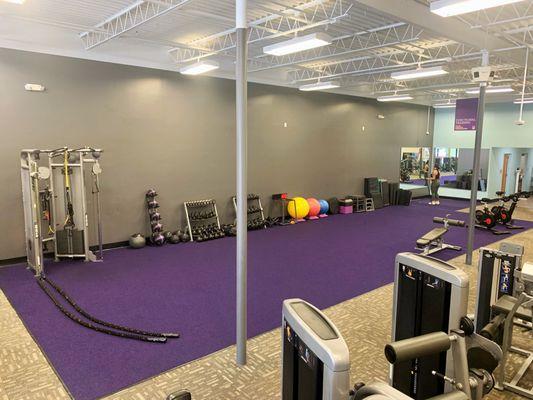 Multi-Functional - This is a great place to warm up, stretch out, or catch a one-on-one or small group training session.