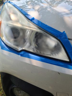 Before headlight restoration