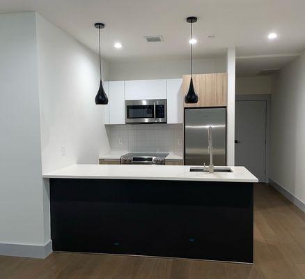 Kitchen after we clean