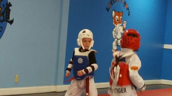 Sparring-Little Tiger Black Belt Club