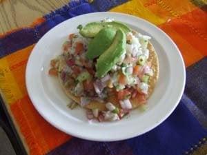 Tostada de Ceviche