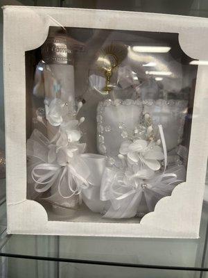 Baptism and christening accessories and suits