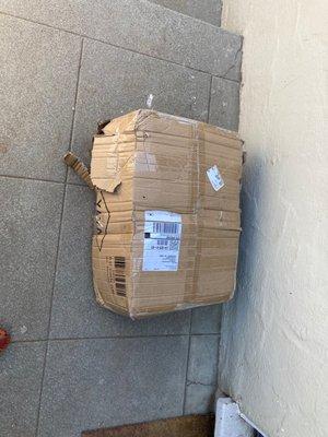 The way my package arrived.