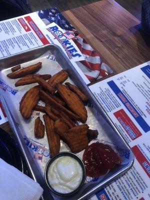 Sweet Potato fries $10 LMAO