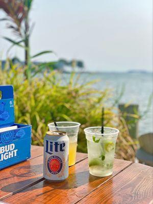 Orange crush Jetty Mojito Miller light