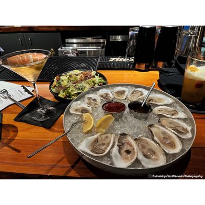 Oysters & Caesar salad | #intenselypassionatephotography