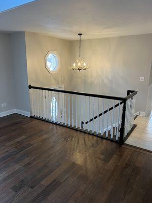 Livingroom stairway paint