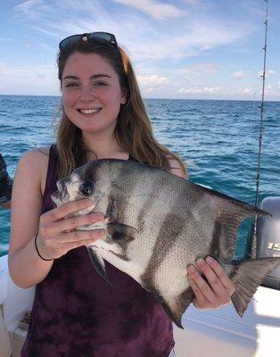 MG shows off 1 of her Big Spade fish