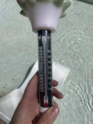 Pool temperature