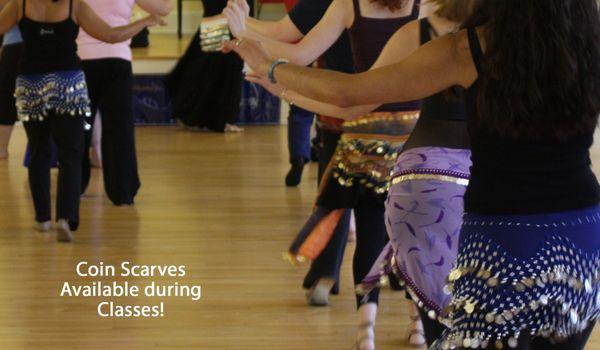 Beginners learning to Bellydance with Lurainya Koerber of MoonGypsy Dance Studio in Doylestown, Bucks County PA.