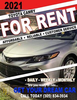 Cars For Rent !