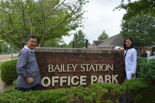 We are located at 61 Peyton Pkwy, Suite 101 in Collierville, TN. We are within the Bailey Station Office Park.