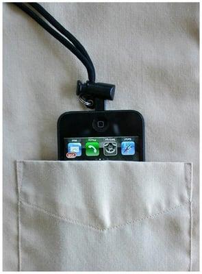 Read any iPhone easily and quickly using our Adjustable Lanyard. For all iPhones or their cases.