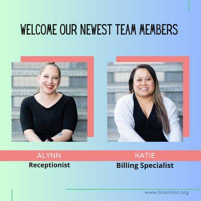 welcome our newest team members