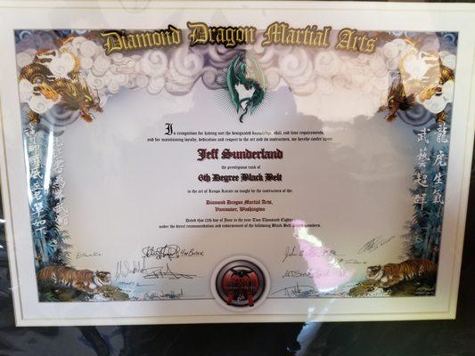 my last certificate