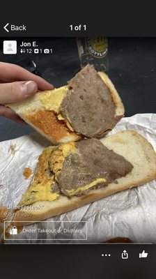 "Cheese Steak Sandwich"