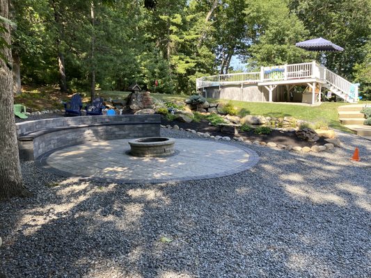 fire pit seating area