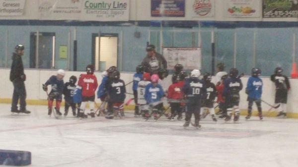 Timbit practice ramp up for the new Hockey Season