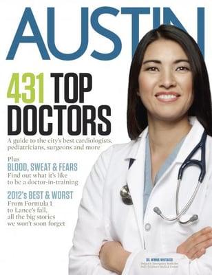 Dr. Christopher W. Brennig voted One of Austin's Top Physicians by Austin Monthly magazine 2013 (Specialty - Vascular Surgery)