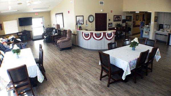 Our memory care unit is designed to feel more like a home to our residents.