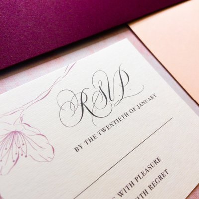 Spot Calligraphy for Wedding Invitation Suites