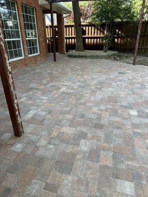 Paver patio