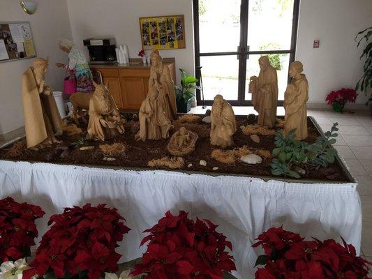 Celebrating the Christmas season with a nice Nativity scene.