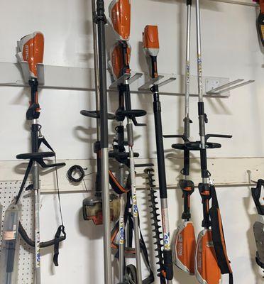 Custom wall brackets for Stihl tools