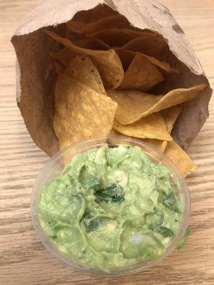 Chips and guacamole - The guac was phenomenal!