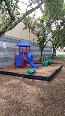 Play ground. Nicely shaded.