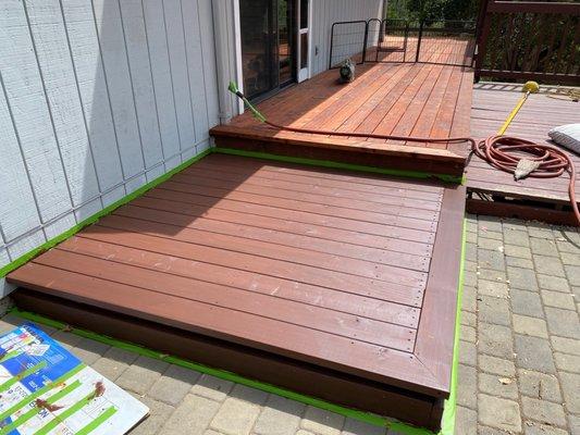 Stained decks