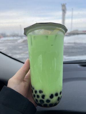 Honeydew milk tea