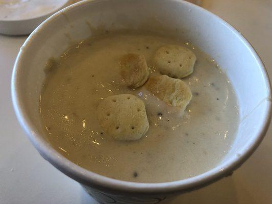 Clam chowder.