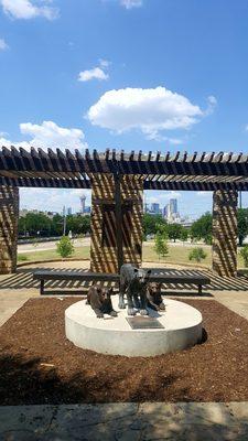 Facing North looking onto downtown Dallas.