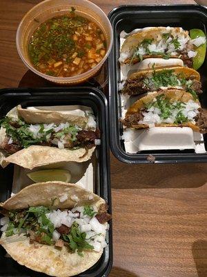 Carnitas Taco and short ribs tacos