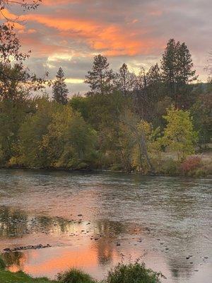 Sunset over the river taken from our first spot #45!