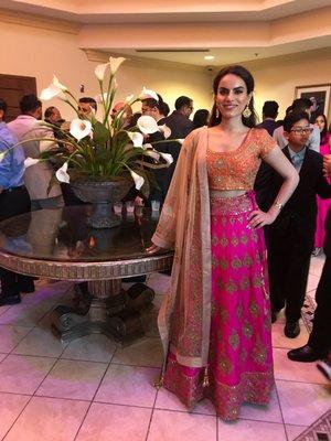 My favorite lehenga in bright pink